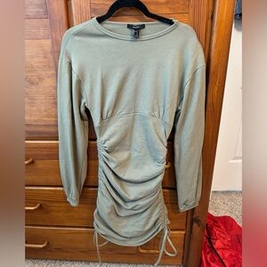 FOREVER 21 Long Sleeve Body Con Mini Dress